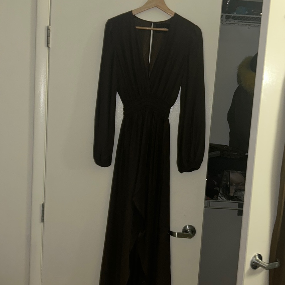 Brown Reformation dress